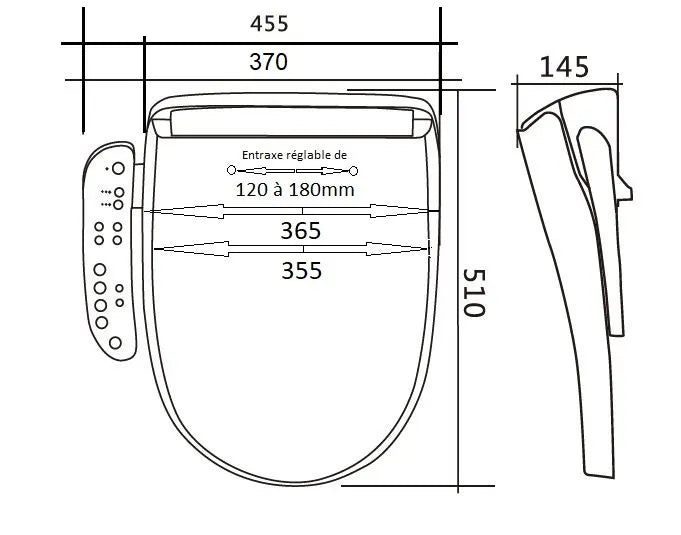 Abattant Japonais Luxe Bronze Connect  – Image 8