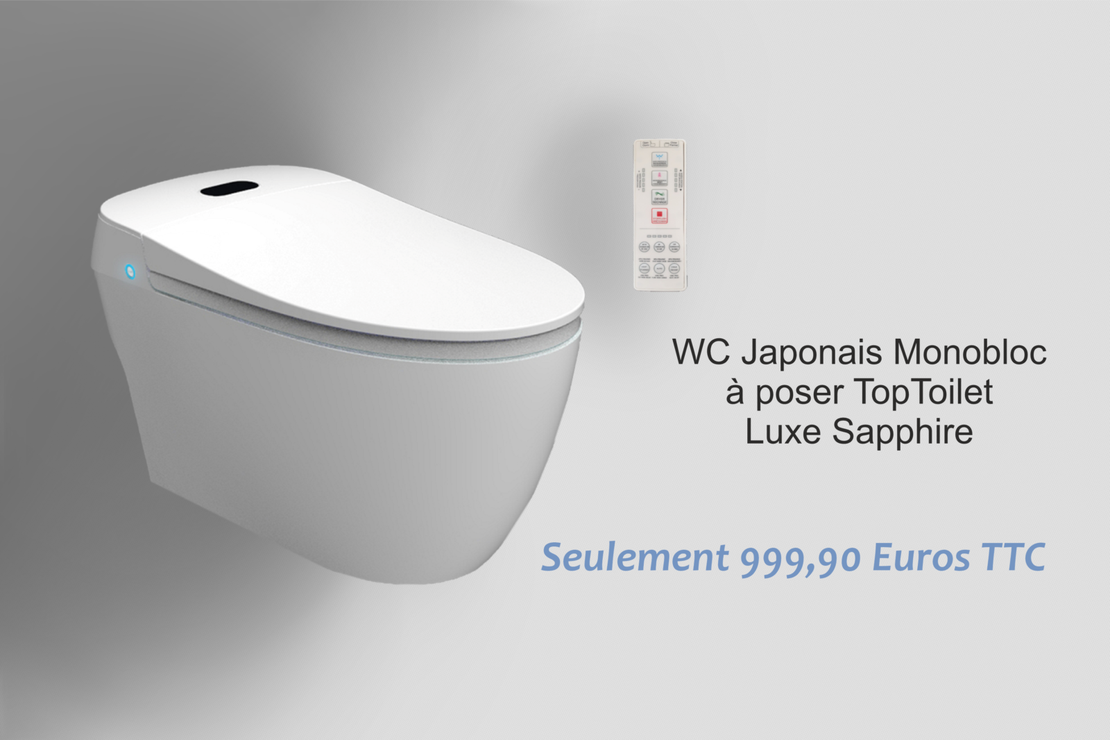WC Monobloc Japonais à poser TopToilet Luxe Sapphire