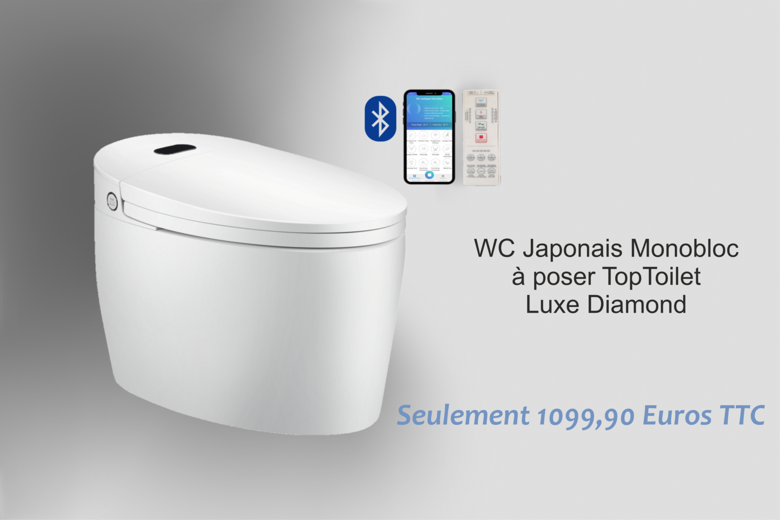 WC Monobloc Japonais TopToilet Luxe Diamond